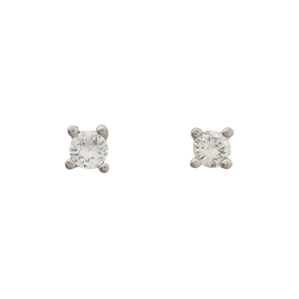 Caravanas Cuadrado-Plata 925-Piedra Zirconia-CA3100 Conpiedra
