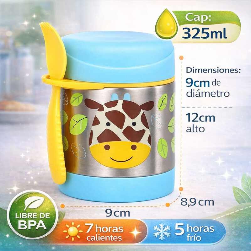 Termo para Comida en Acero Inox. Skip Hop Jirafa