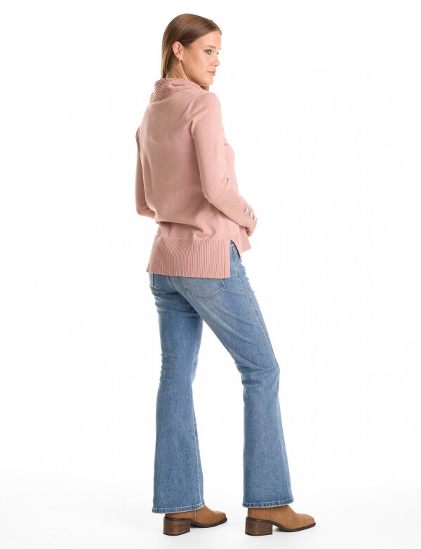 Buzo Lurex ROSA OSCURO