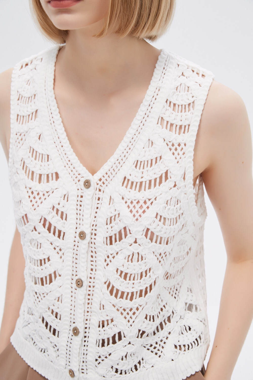 Chaleco Toti Marfil / Off White