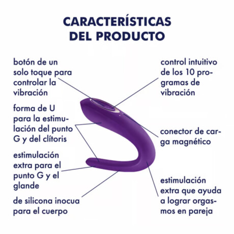 Vibrador Para Parejas Satisfyer Double Classic Vibrador Para Parejas Satisfyer Double Classic