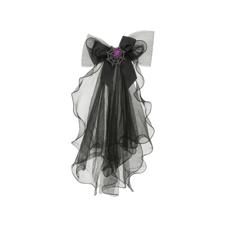 Disfraz con falda de tul negra Halloween con diseño de telaraña Negro