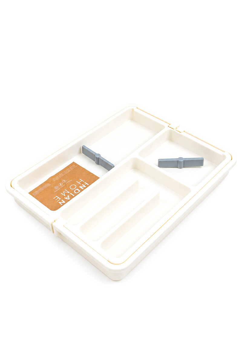 Organizador Cubiertos Extensible - Blanco 