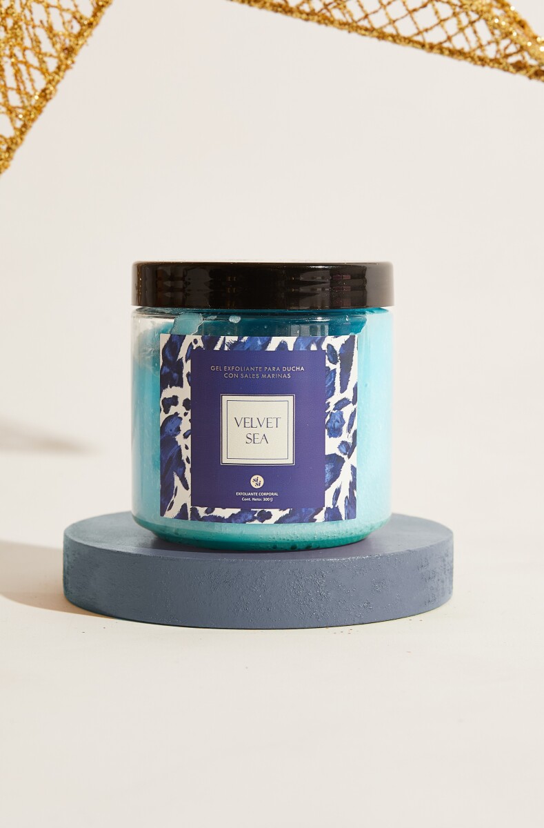 Gel exfoliante para ducha <br /> con sales marinas 300g - Leopardo azul 