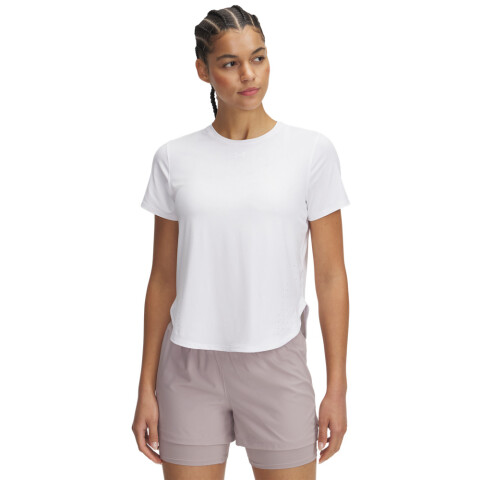 UA Launch Elite Shortsleeve-PPL WHT-100