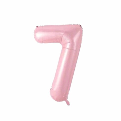 Globo rosado pastel 75 cm Número 7