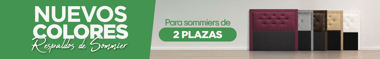 NUEVOS COLORES en Respaldos para Sommier de 2 plazas
