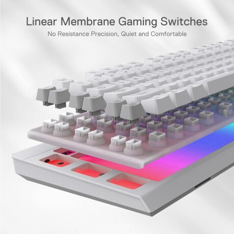 Teclado Gamer Redragon Shiva K512 RGB Membrana White SP Teclado Gamer Redragon Shiva K512 RGB Membrana White SP