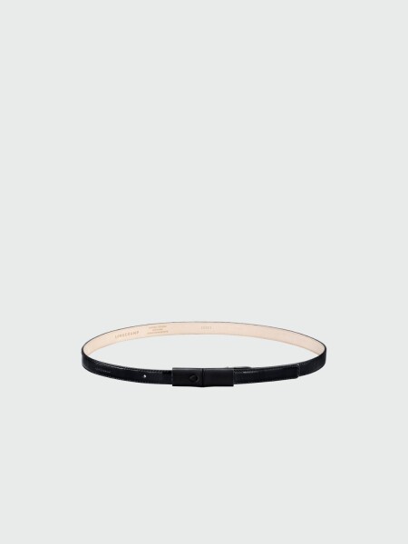 Longchamp- Cinturón de cuero, Le Roseau Negro