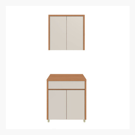 JUEGO MODULAR PARA COCINA INCLUYE AEREO Y BAJO MESADA GAMAS DE BEIGE
