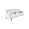 SOFA CAMA NORDICO TELA CLARA - ALMOHADONES BEIGE SOFA CAMA NORDICO TELA CLARA - ALMOHADONES BEIGE