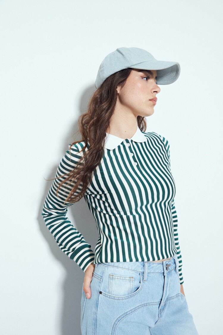 REMERA RUFINA Verde Ingles