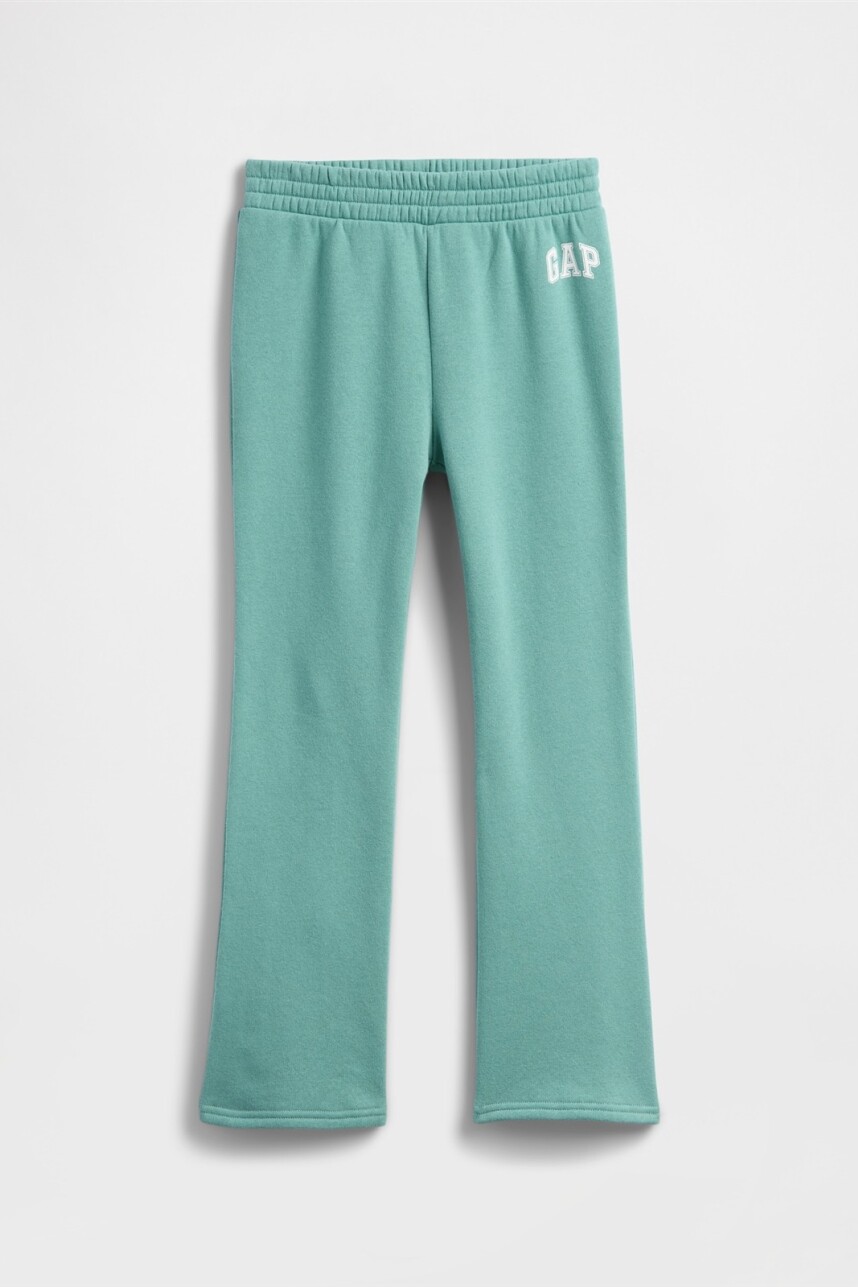Pantalón Deportivo Logo Bootcut Niña Turquoise Smoke 805