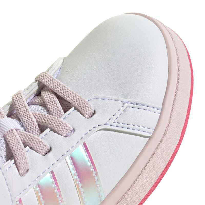 Championes Infantiles Adidas Grand Court 2.0 Blanco - Rosado