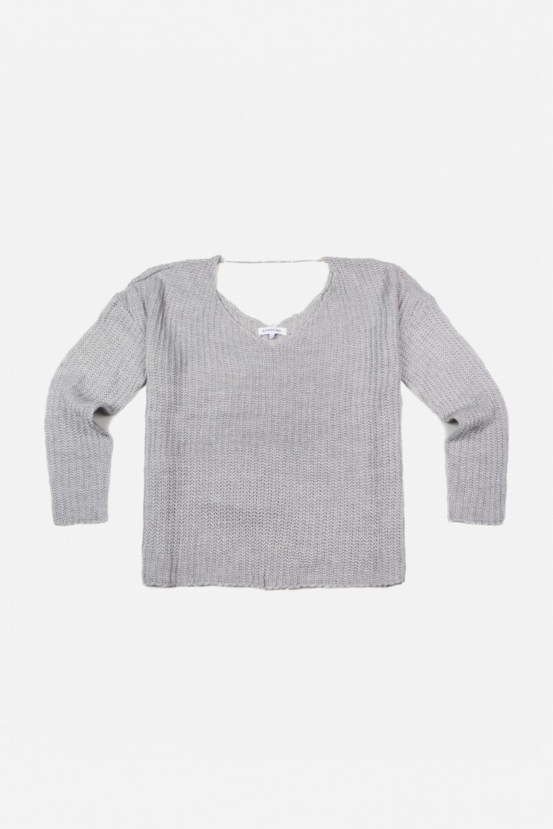 Sweater oversize - Mujer - GRIS 