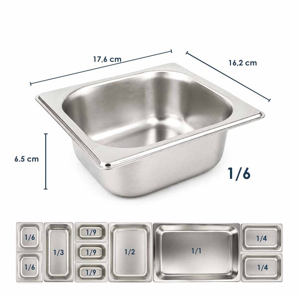 Cuba Rechaud 1/6 H 6.5 cms Cuba Rechaud 1/6 H 6.5 cms