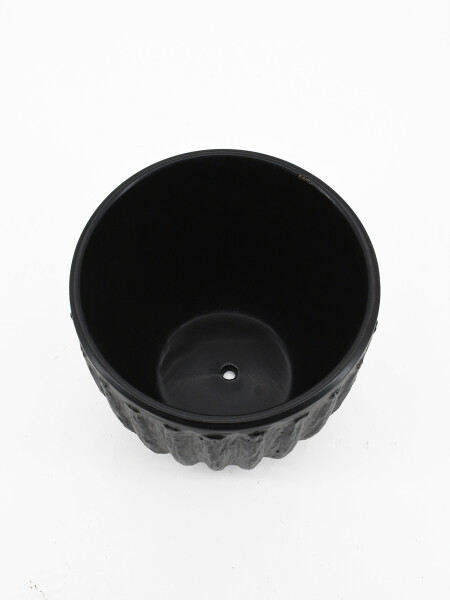 MACETA DECORATIVA NEGRO