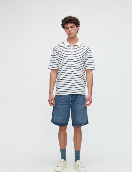 Remera polo Marin Off white Marino