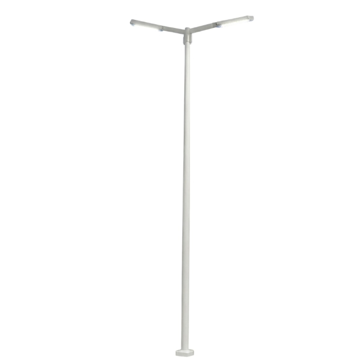 Columna 6mt Con Dos Brazos Blanca 