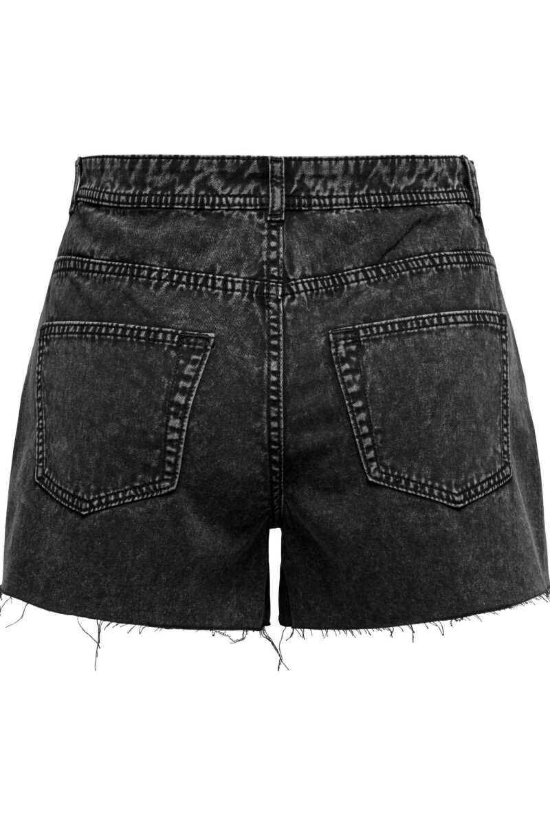 Short Manja Tachas Denim Black