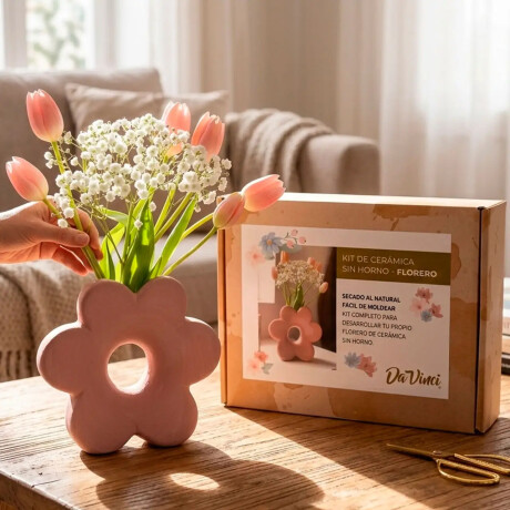 Kit de Ceramica Da Vinci Florero Flor