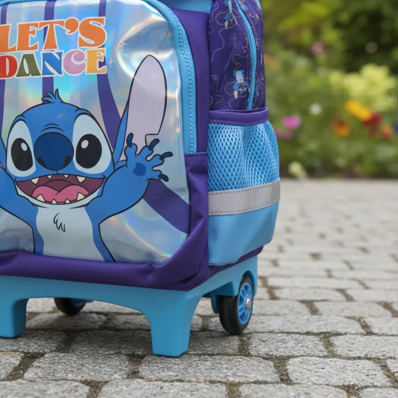 Mochila 35cm Stitch Carrito Celeste Stitch Mochila 35cm Stitch Carrito Celeste Stitch
