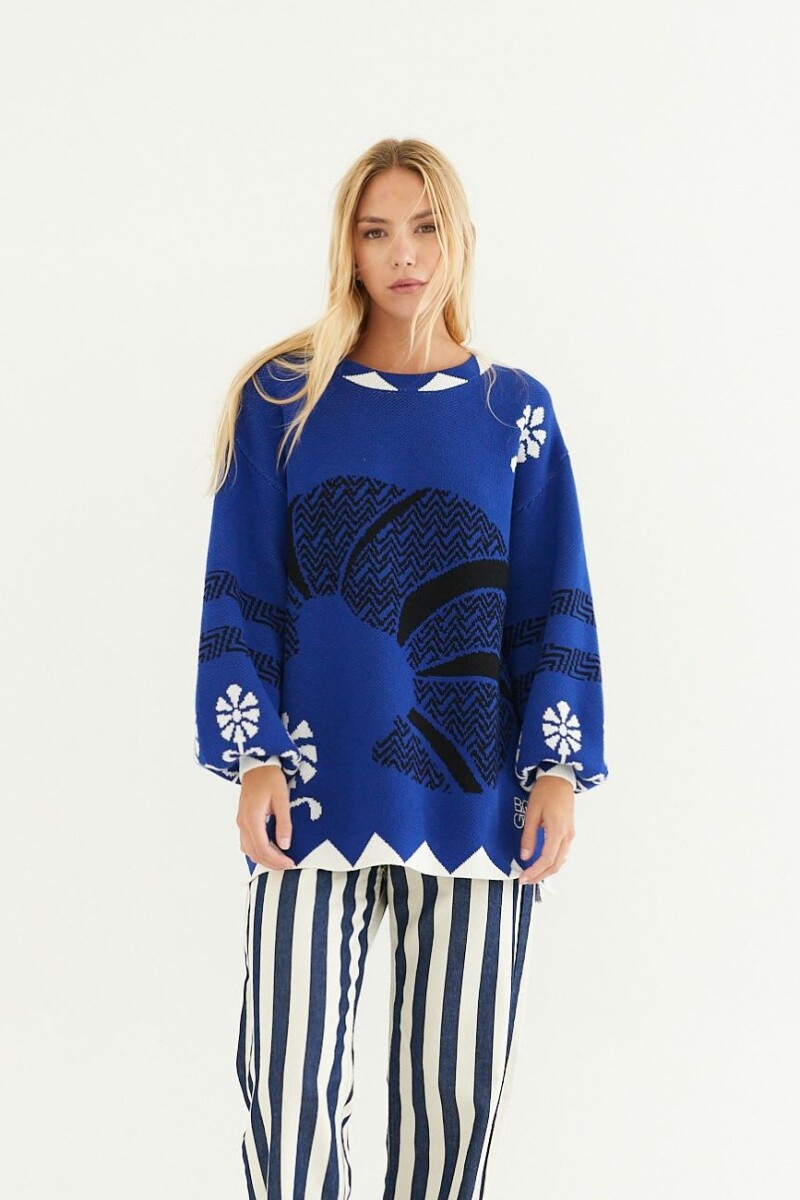 Sweater Brun Azul