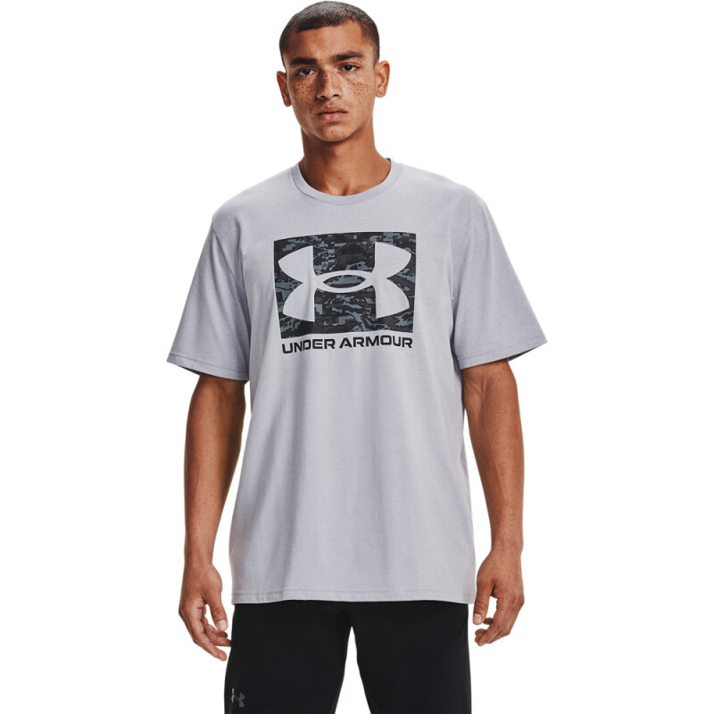 UA ABC CAMO BOXED LOGO SS-BRN GRY-011