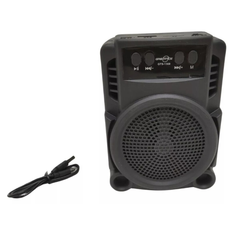 Parlante Bluetooth Con Luz Led De Colores Negro