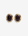 Aros Colgantes Cortos Piedra Aros Colgantes Cortos Piedra Vintage - Dorado