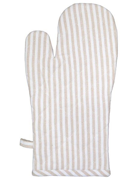 MANOPLA ALGODÓN 18X32CM RAYAS BEIGE MANOPLA ALGODÓN 18X32CM RAYAS BEIGE