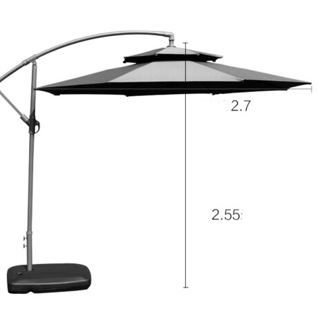 Sombrilla Colgante IPANEMA Doble Capa Marrón Ø2.7M Sombrilla Colgante IPANEMA Doble Capa Marrón Ø2.7M