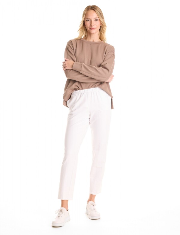 Pantalon Yoga Algodon BLANCO