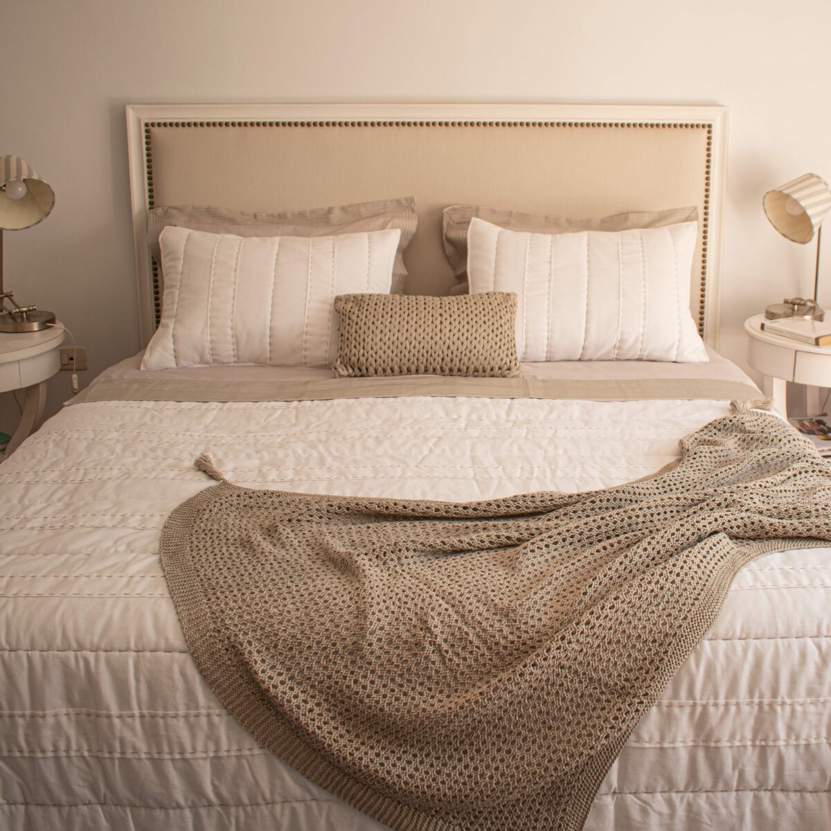 Edredón Finezza Florencia Blanco Beige - 250x240 cm 