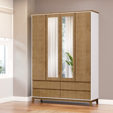 Ropero Prata 4 Puertas + 4 Cajones Natur U