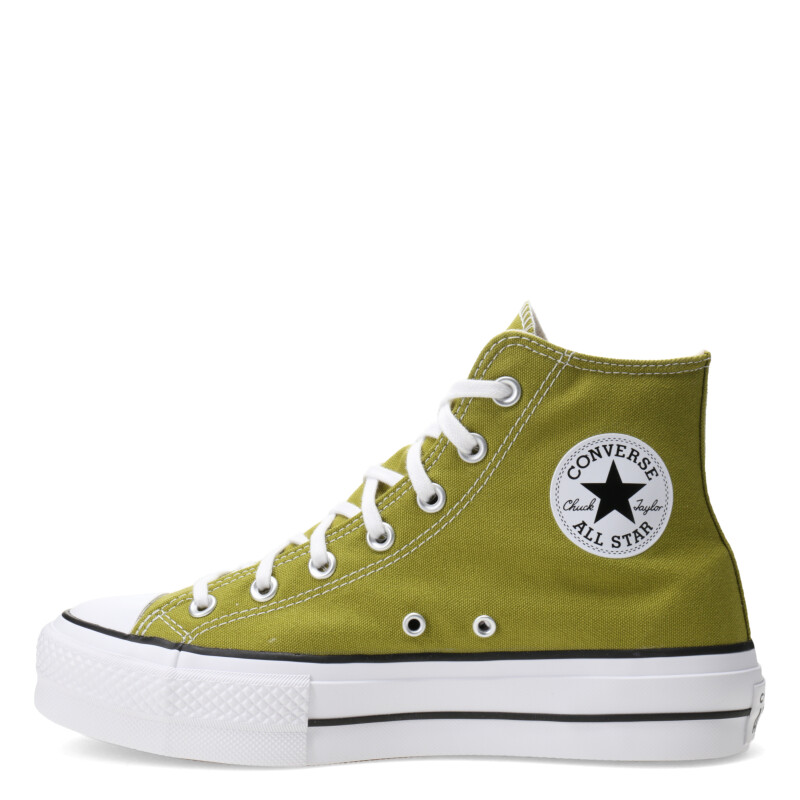 Championes de Mujer Converse Chuck Taylor All Star Lift Verde - Blanco - Negro