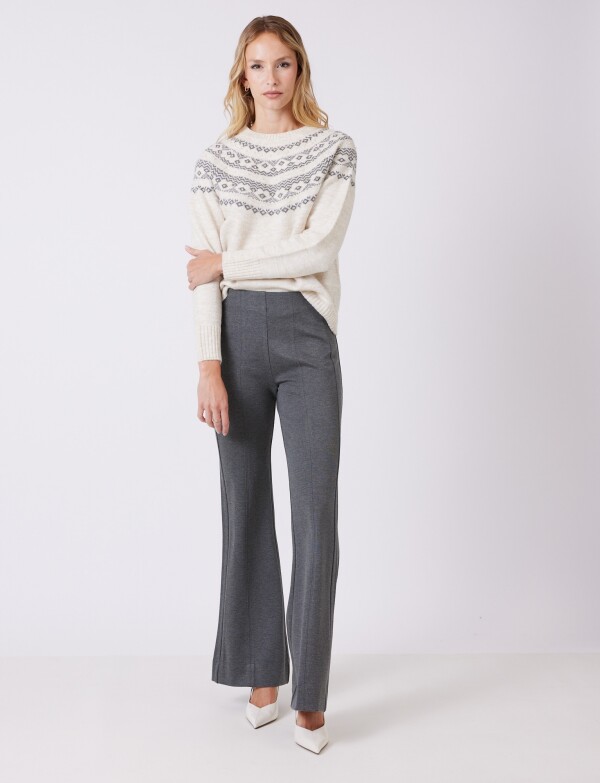 Pantalon Pespunte GRIS