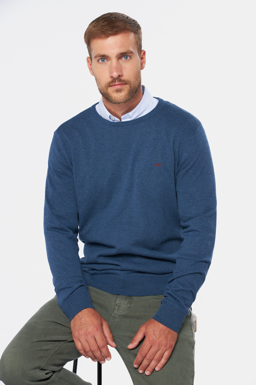BUZO CUELLO BASE Azul