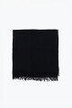 Pashmina clásica con flecos negro