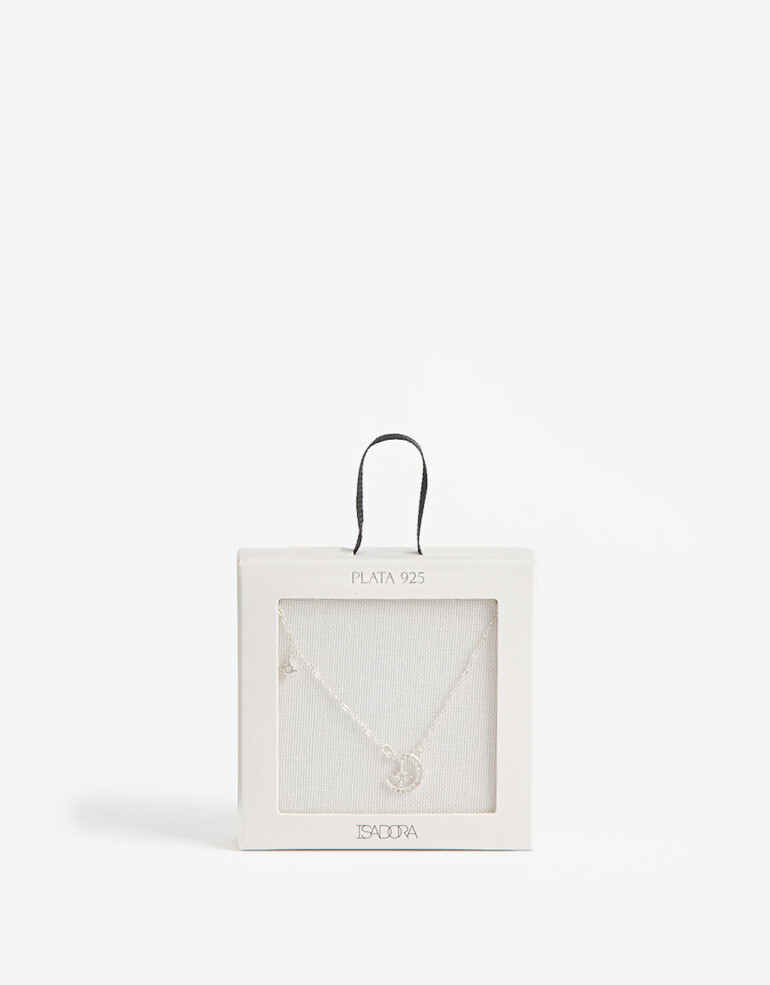 Cadena Corta con Dije Metal Cadena Con Dije Plata 925 - Plateado