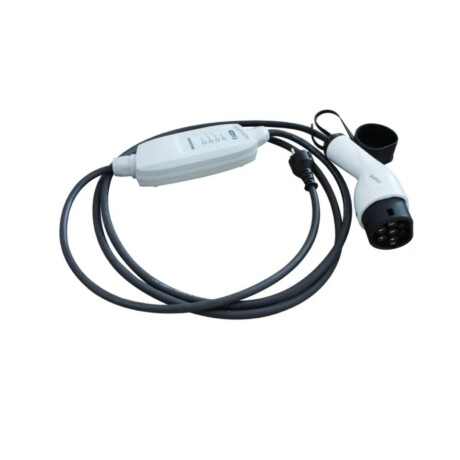 Cargador portátil Schukopara auto eléctrico Duosida V2-PSE-16-ES Tipo 2 3.7 kW Blanco