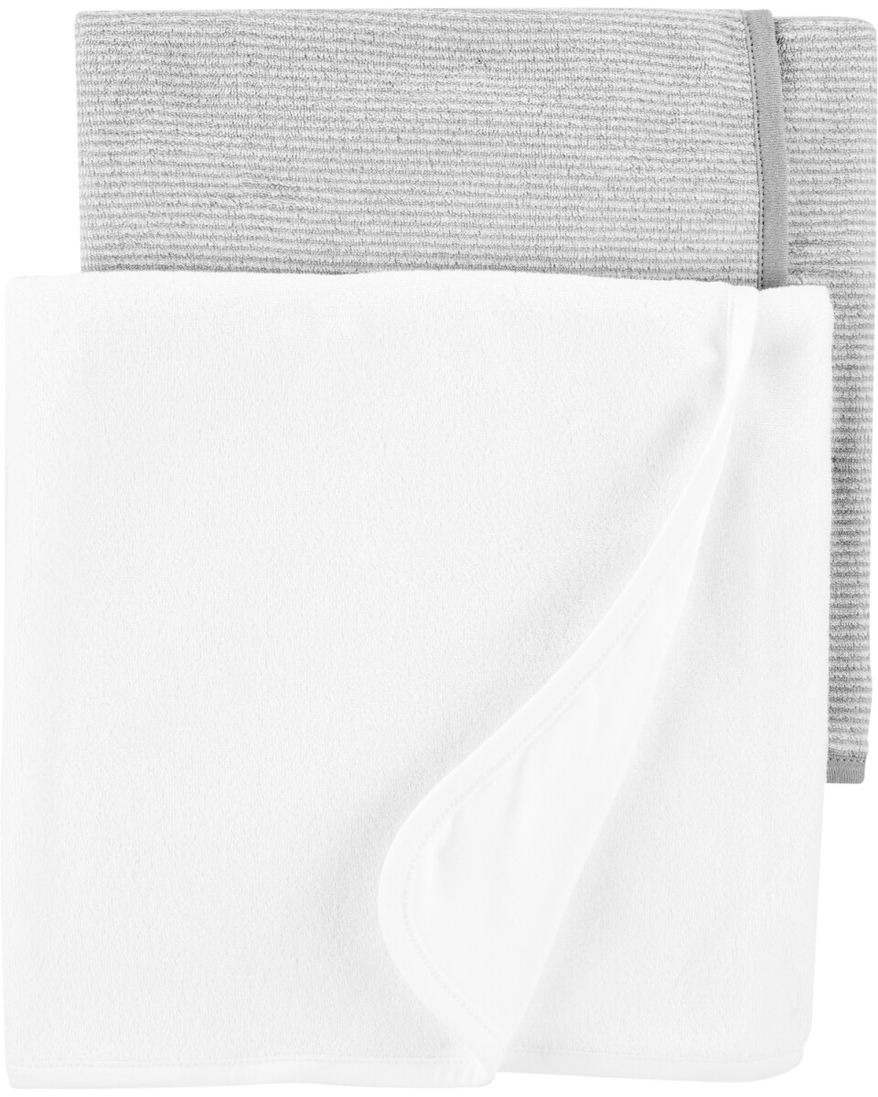Pack dos toallas de algodón diferentes diseños 