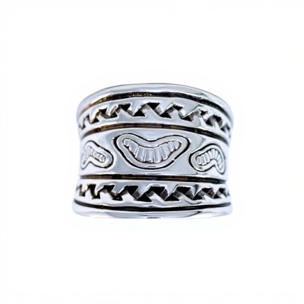 Anillo Labrado-Plata 925 Inflada-Sin Piedra-AN3011 sinpiedra