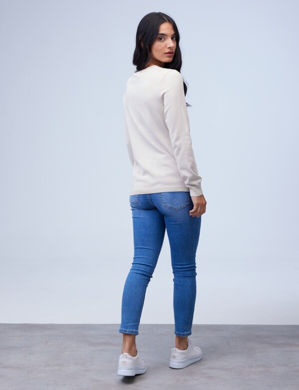 Buzo Bordado BEIGE