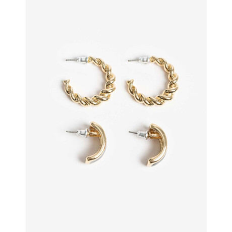 Set De Pasantes Y Argollas Dorado