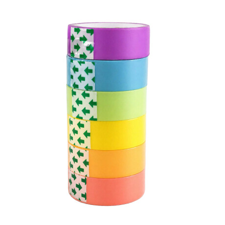 CINTA ADHESIVA X6 COLOR PASTEL CINTA ADHESIVA X6 COLOR PASTEL