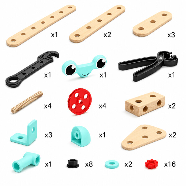 Set Herramientas Para Construcción Bricolaje Infantil Jtbabytb6011 SET CAJA DE HERRAMIENTAS JTBABYTB6011