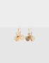 Aros Argollas Con flores Aros Argollas Con Flor - Dorado