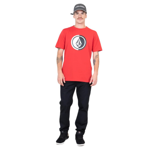 Remera Volcom Mega Circle - Rojo Remera Volcom Mega Circle - Rojo