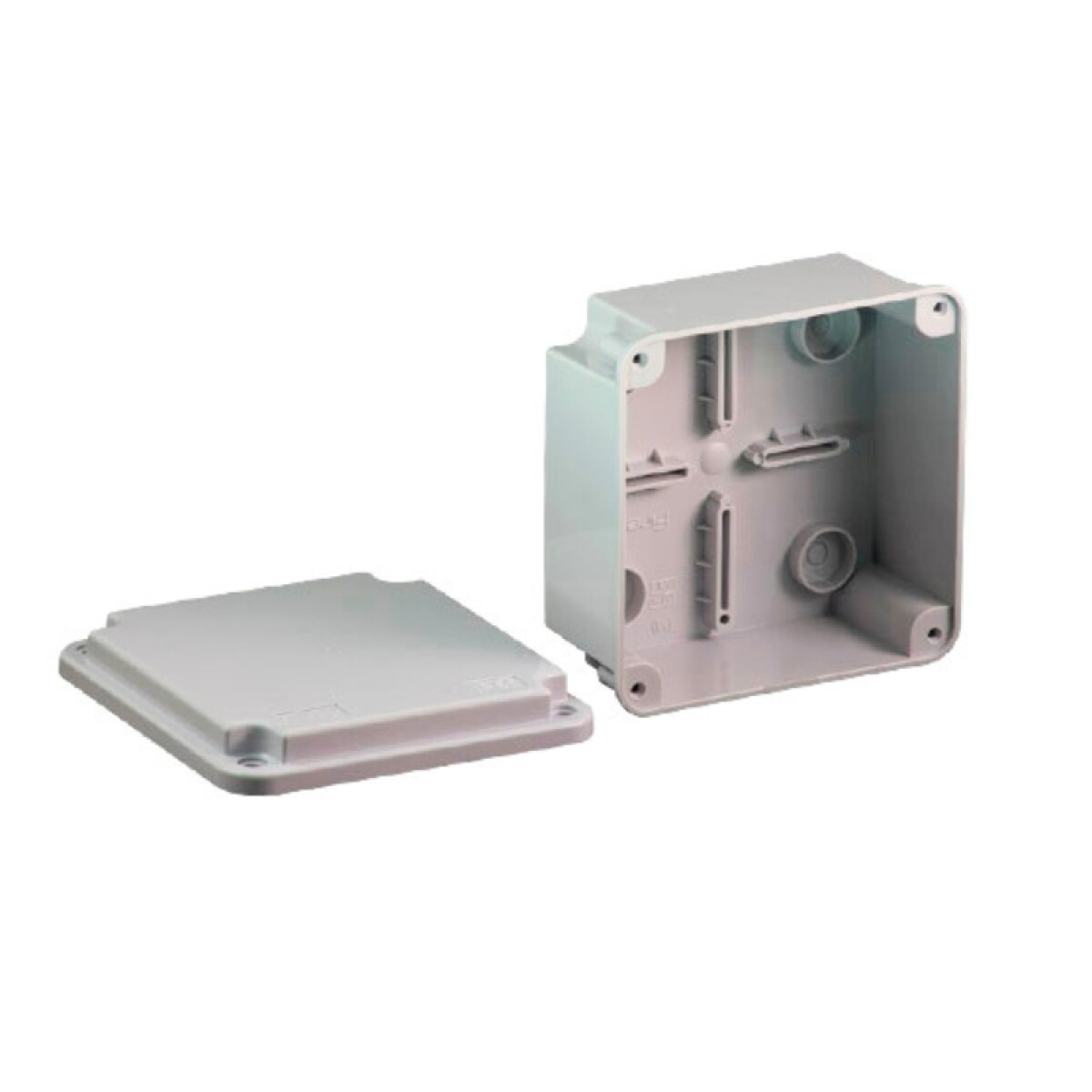 Caja Estanco Exterior 10x10x5cm IP55 Gris 